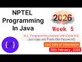 NPTEL Programming in Java Week 5 🔥 All Programming Solutions + Code Link (2026)