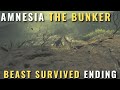 🕯️ AMNESIA THE BUNKER - The Beast Survived ENDING 🕯️