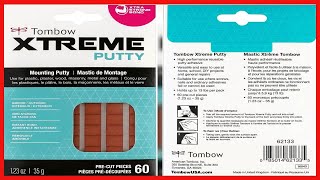 Great product -  Tombow Xtreme Removable Indoor/Outdoor Mounting Putty, 60 Pieces (62133) , Orange