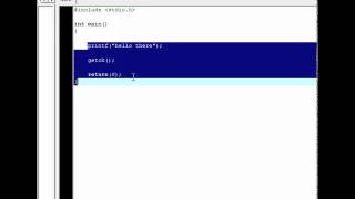 C programming Tutorial 3 - First C Program
