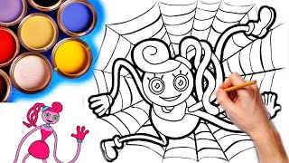 Mommy Long Legs Coloring Pages | Poppy Playtime chapter 2 Huggy Wuggy coloring pages