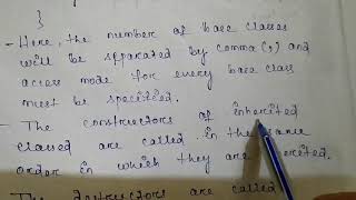 Multiple inheritance (constructor example)