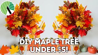 How to make Maple Tree under $15 | Dollar Tree FALL DIYS