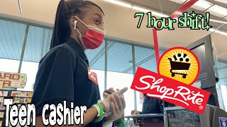 SPEND A DAY WITH ME AT WORK AS A TEEN CASHIER AT SHOPRITE !! | Kyala TV |