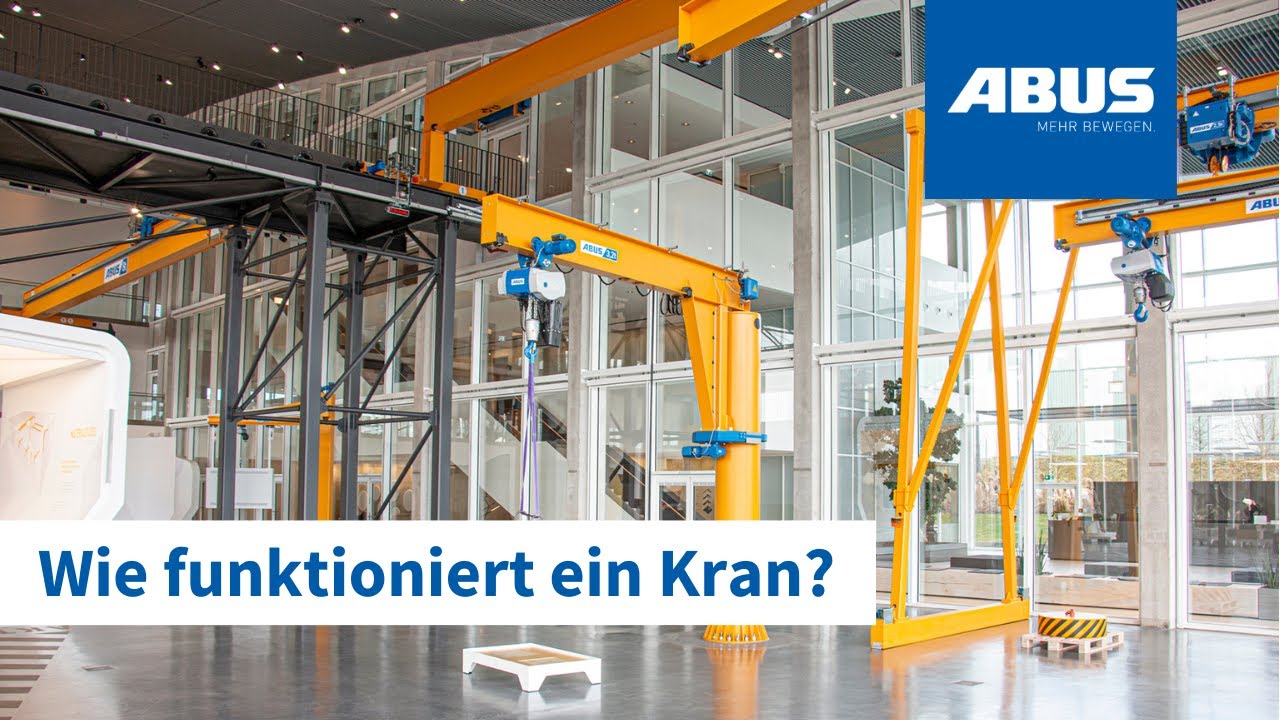 Wie Funktioniert Ein Kran? | ABUS Kransysteme - YouTube