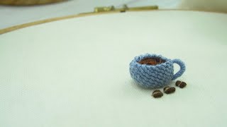 Hướng dẫn thêu một cốc cà phê cho buổi sáng bình yên (DIY - Embroidery a cup of coffee)