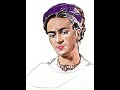 Drawing Frida Kahlo