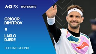 Grigor Dimitrov v Laslo Djere Highlights | Australian Open 2023 Second Round