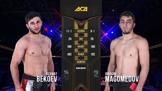 Азамат Бекоев vs. Ибрагим Магомедов | Azamat Bekoev vs. Ibragim Magomedov | ACA 116 - Moscow