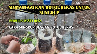 CARA BARU STEK BOUGENVILLE‼️ SUNGKUP PENUH DENGAN BOTOL BEKAS AIR MINERAL