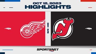 NHL Highlights | Red Wings vs. Devils - October 12, 2023
