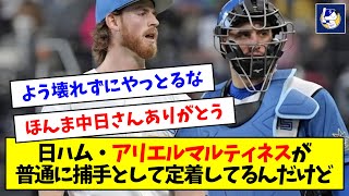 【中日さんありがとう】日ハム・アリエルマルティネスが普通に捕手として定着してるんだけど【なんJ反応】