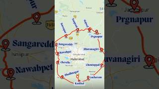 Regional Ring Rod Villages Map #idiproperties #hyderabadrealestate #shorts #gamechanger #rrr