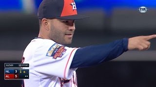 Tremenda jugada estelar de Jose Altuve y Jose Abreu