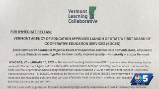 Agency of Education approves Vermont's first BOCES, a resource sharing program for school districts