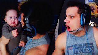 Tyler1's Daughter Breaks Microphone