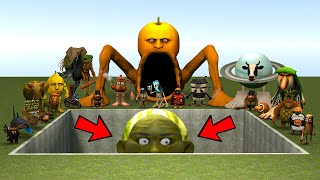 ALL NEW ITALIAN AI BRAINROT MEMES VS THE GIANT PIT WITH LIN GANG MELON! - Garry's Mod