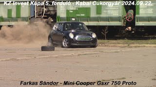 Farkas Sándor - Mini Cooper Gsxr 750 Proto KZ Invest Kupa 5. forduló - Kabai Cukorgyár 2024.09.22.