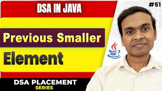 Previous Smaller Element in Java 🔥 | Stack Interview Problem | DSA in Java #51