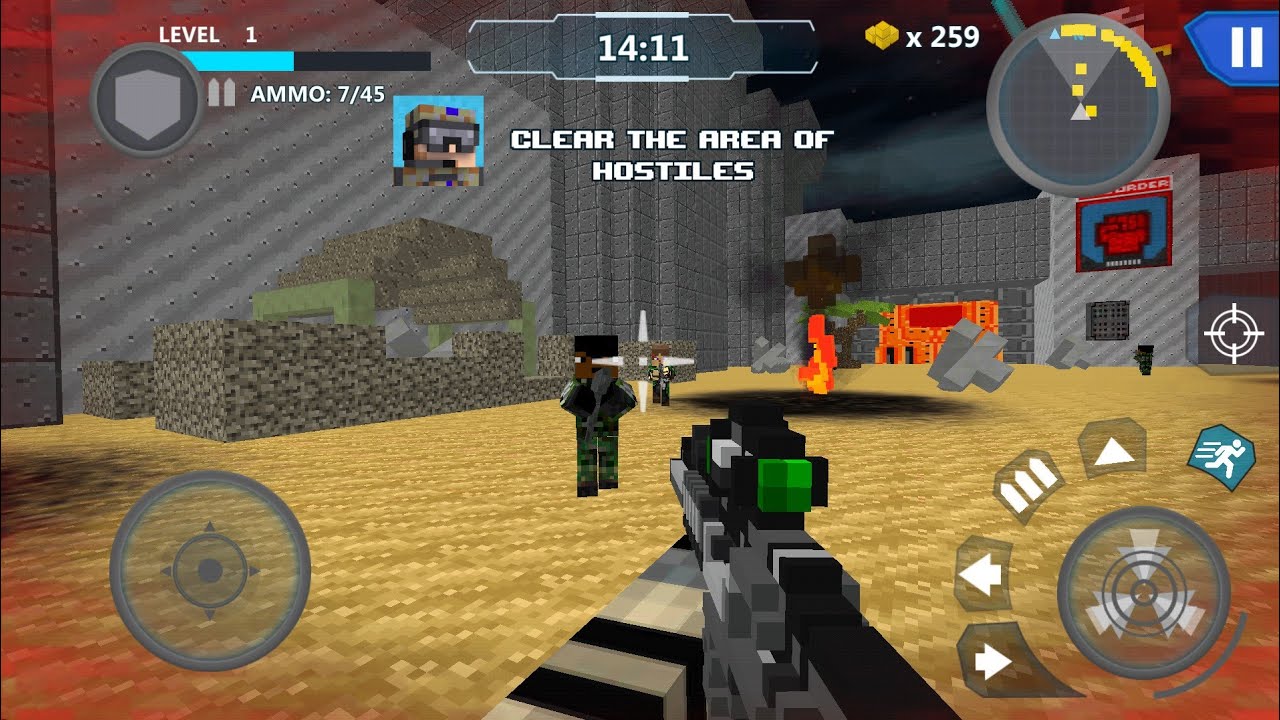 Cube Wars Battle Survival Android Gameplay Youtube