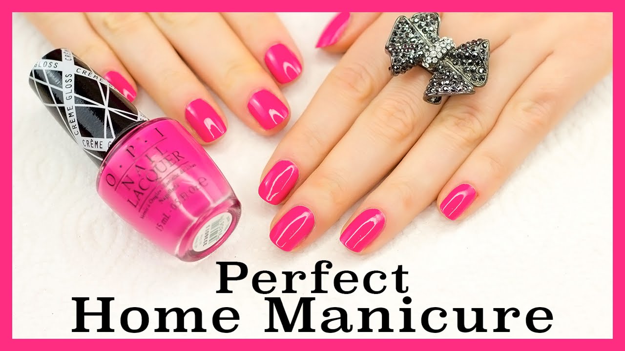 Perfect Home Manicure DIY Tutorial - YouTube