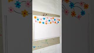 Border design ideas for beginners #viralvideo #drawinglessons #shortvideo #drawing