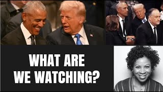 Are We Mad at This? Obama \u0026 Trump Share a Laugh at Carter's Funeral