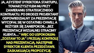 Projektant odszedł przed spotkaniem, przejąłem prezentację, a klient zaskoczył propozycją...