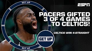 CELTICS SWEEP PACERS 🍀 Did Pacers GIVE series away or did Boston TAKE it? 🤔 | Get Up