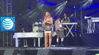 Mariah Carey performing \