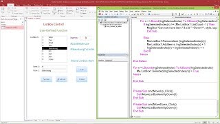 Access VBA - How to MOVE item in ListBox Up and Down Part 2/2