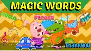Magic Words 🪄|Hello|Please|Thank you|kids learning video|rhymes|kids songs|kids world95