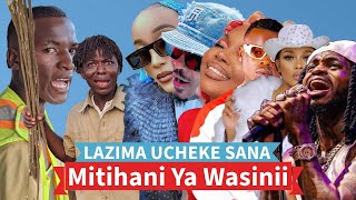 UTAVUNJA MBAVU 🤣 || MITIHANI YA WASANII ZUCHU (0%) RAYVANNY (0.0%) DIAMOND PLATINUMZ (89%)