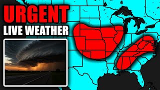 🔴LIVE - Severe Weather Outbreak Coverage With Storm Chasers On The Ground - Live Weather Channel...
