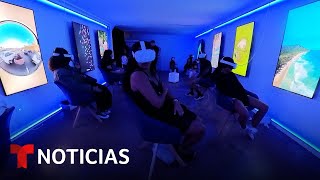 Exiliados venezolanos vuelven a su país a través de la realidad virtual | Noticias Telemundo