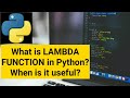 Anonymous / Lambda Function in Python | Lambda Python Tutorial and Anonymous Function in Python