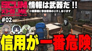 【SCUMスト鯖inMK】Part02 情報を手に入れて違う情報を流す!!騙し合いの開幕!!