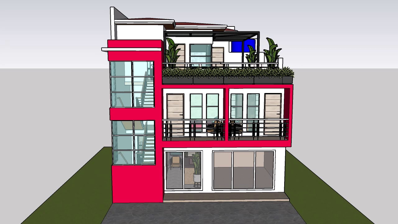 3 Storey Residential And Commercial Building Youtube