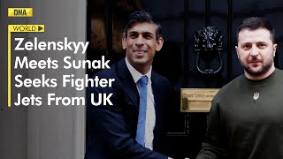 Ukrainian President Zelenskyy visits UK; meets PM Sunak, seeks fighter jets from UK | DNA India