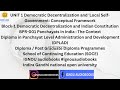 unit 1 democratic decentralization and local self government conceptual framework b1 bpr1 dplad