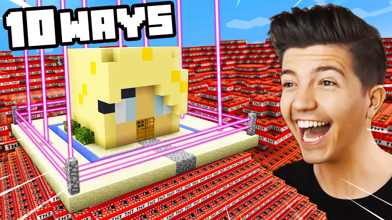 10 Ways To PRANK Brianna's Impossible Minecraft House! (Preston) - YouTube