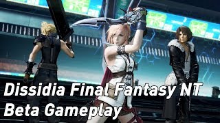 Dissidia Final Fantasy NT Beta Gameplay with Lightning, Cloud \u0026 Others