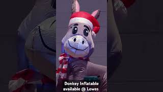 Donkey Christmas Inflatable #christmasinflatables #donkey #christmas #inflatable #gemmy #lowes