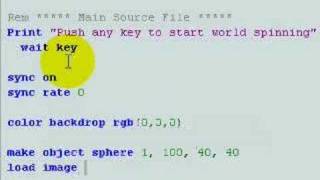 DarkBASIC Pro Spinning Earth Tutorial