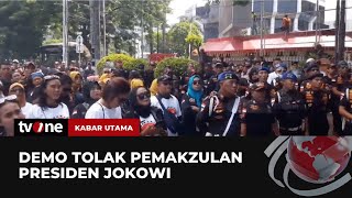 Ratusan Mahasiswa dan Ormas Demo Tolak Pemakzulan Presiden Jokowi | Kabar Utama tvOne