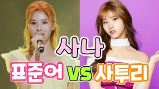 트와이스 사나가 쓰는 표준어 VS 사투리 TWICEサナが使う標準語VS方言