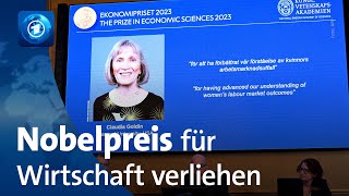 Nobelpreis für Wirtschaft: Harvard-Professorin Claudia Goldin ausgezeichnet