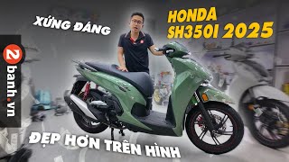 Xem Honda SH350i 2025 thực tế bên ngoài: Đẹp hơn trong hình, nhiều thay đổi rất hay mà hãng chưa nói