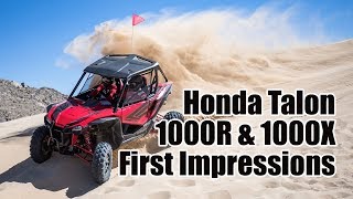 Honda Talon 1000R and 1000X Review: First Impressions