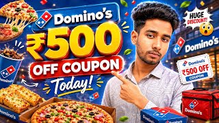 🍕 Dominos Coupon Code Today 2026 🔥 Flat ₹500 OFF | Latest Dominos Offers & Promo Codes India